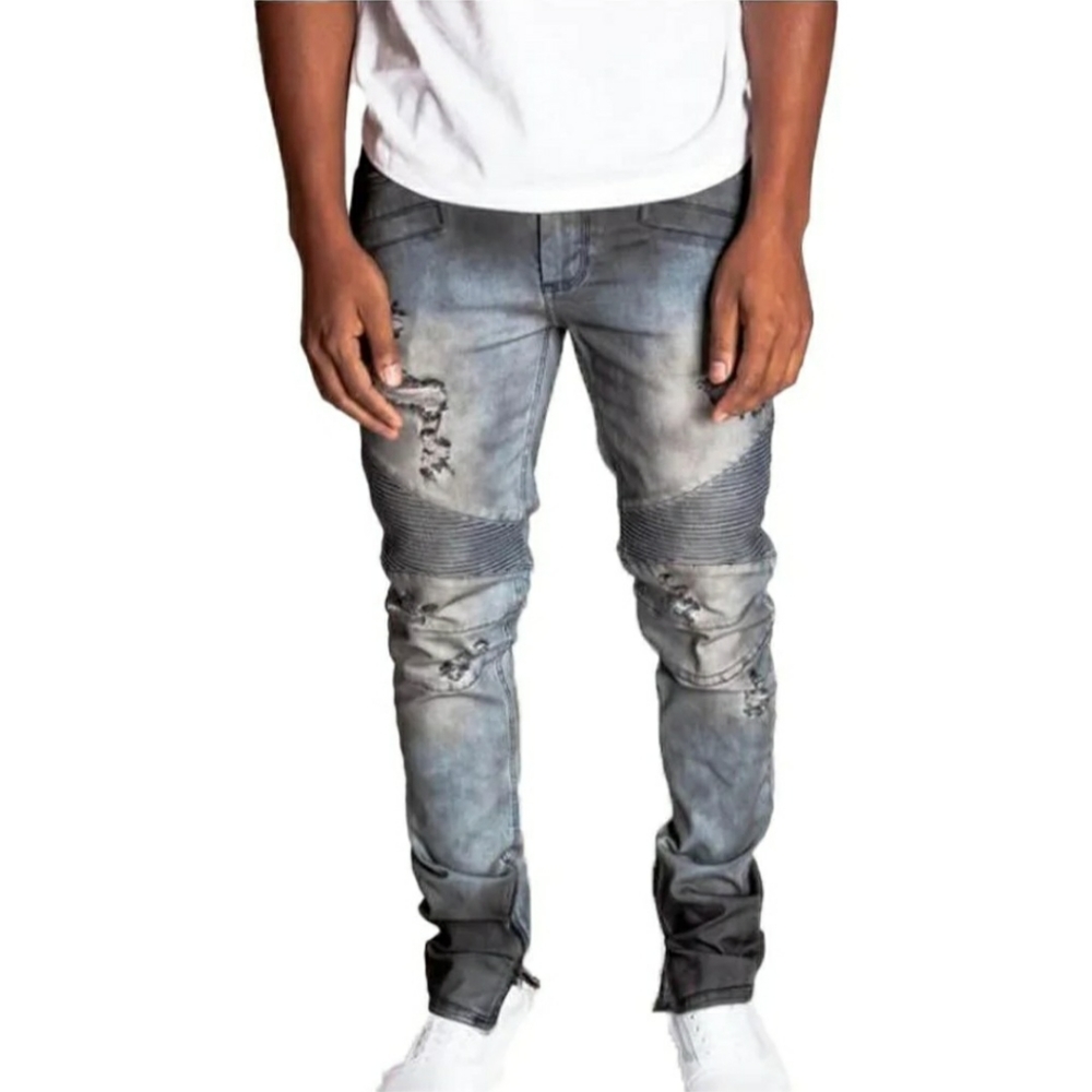 KDNK Moto Ankle Zip Jeans Men's 40/3X